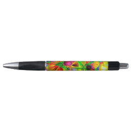 Abstracte psychedelische bloemen pen