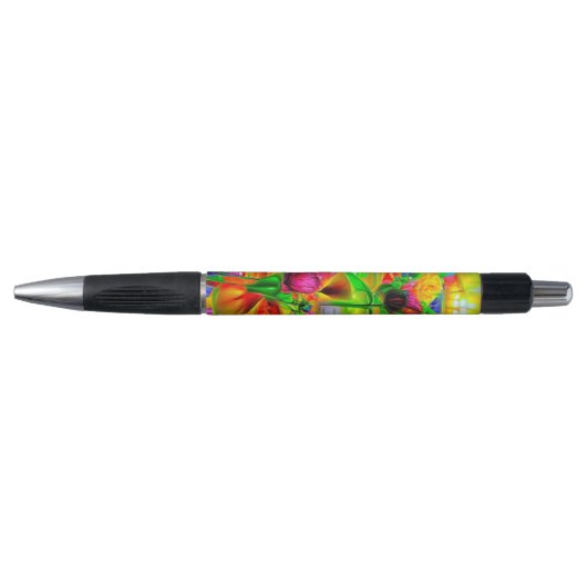 Abstracte psychedelische bloemen pen (Voorkant)