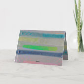 Abstracte psychedelische felle kleuren verjaardag kaart (Achterkant)