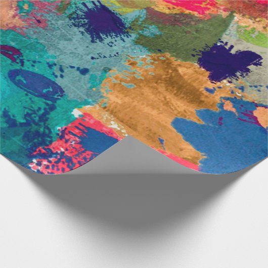 abstracte psychedelische fractale achtergrond van  cadeaupapier (Hoek)