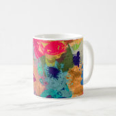 abstracte psychedelische fractale achtergrond van koffiemok (Voorkant rechts)