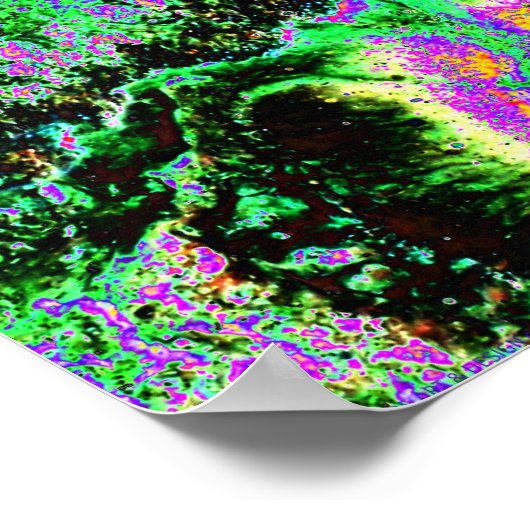 abstracte Psychedelische Kunst "DMT 2" Poster (Hoek)