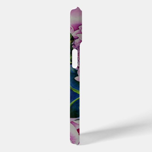 Abstracte psychedelische roze bloemen Case-Mate iPhone case (Achterkant / Rechts)