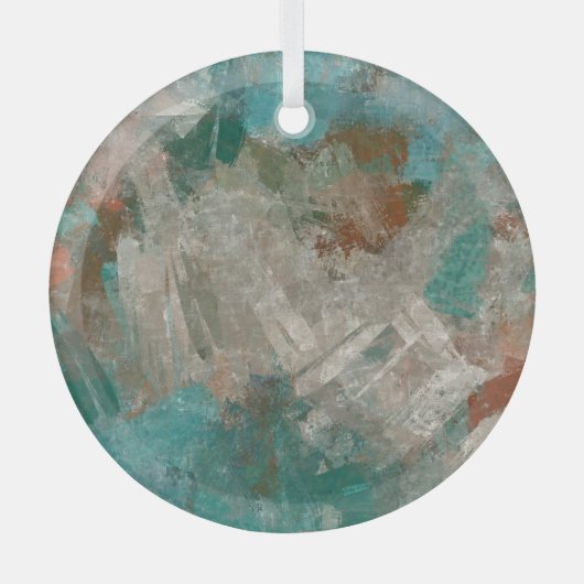 Abstracte psychedelische streken textuur. glas ornament (Voorkant)