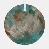 Abstracte psychedelische streken textuur. glas ornament (Achterkant)