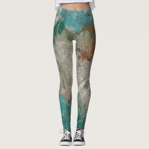 Abstracte psychedelische streken textuur. leggings