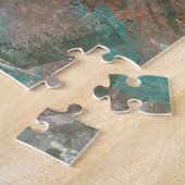 Abstracte psychedelische streken textuur. legpuzzel (Zijkant)