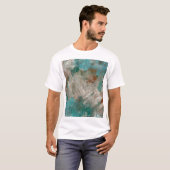 Abstracte psychedelische streken textuur. t-shirt (Voorkant volledig)