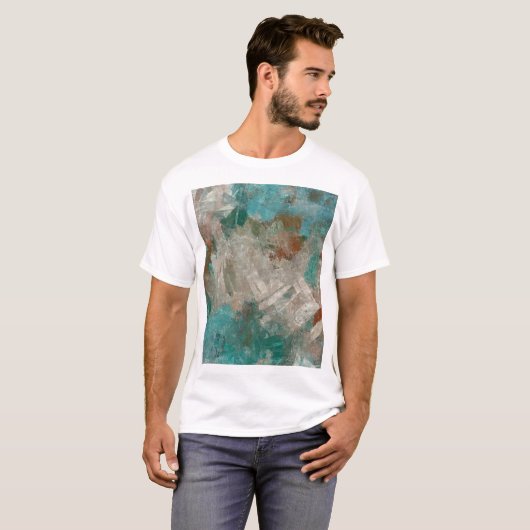 Abstracte psychedelische streken textuur. t-shirt (Voorkant volledig)