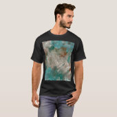 Abstracte psychedelische streken textuur. t-shirt (Voorkant volledig)