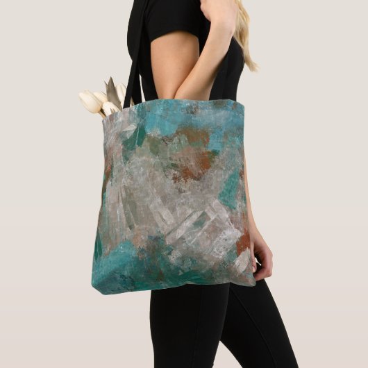 Abstracte psychedelische streken textuur. tote bag (Dichtbij)