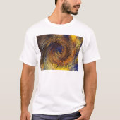 Abstracte psychedelische wervelpatroon kleurrijke t-shirt (Voorkant)