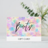 *~* Abstracte puistjesTrendy BEAUTY KAART (Staand voorkant)