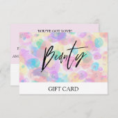 *~* Abstracte puistjesTrendy BEAUTY KAART (Voorkant / Achterkant)