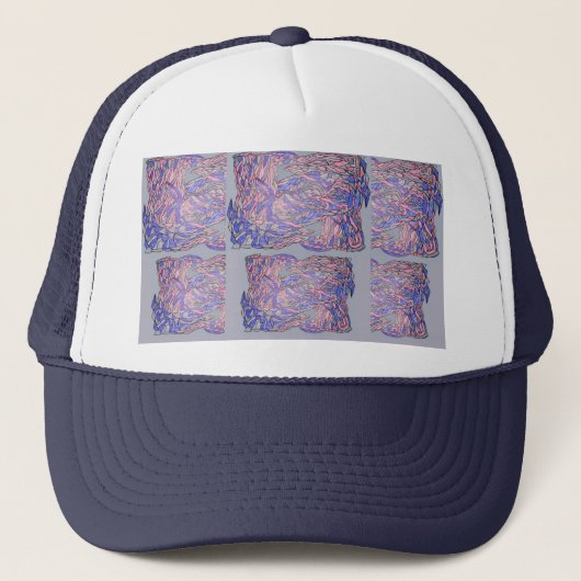 Abstracte Puls Truckerhoed Trucker Pet (Voorkant)