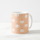 Abstracte Pumpkin Pattern Coffee Mok (Voorkant rechts)