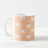 Abstracte Pumpkin Pattern Coffee Mok (Links)
