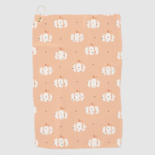 Abstracte Pumpkin Pattern Golfhanddoek (Voorkant)
