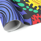 Abstracte puntkunst 3 cadeaupapier (Rol Hoek)