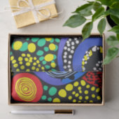 Abstracte puntkunst 3 tissuepapier (Geschenk)