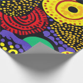 Abstracte puntkunst 4 cadeaupapier (Hoek)