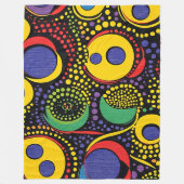 Abstracte puntkunst 7 fleece deken (Voorkant)