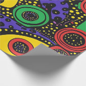 Abstracte puntkunst 9 cadeaupapier (Hoek)