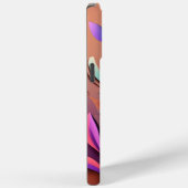 Abstracte Purpul Khaki Grey Fractal Flower Case-Mate iPhone Case (Achterkant / Rechts)