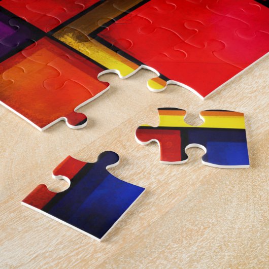 abstracte puzzel (Zijkant)