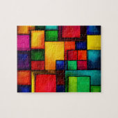 abstracte puzzel legpuzzel (Horizontaal)