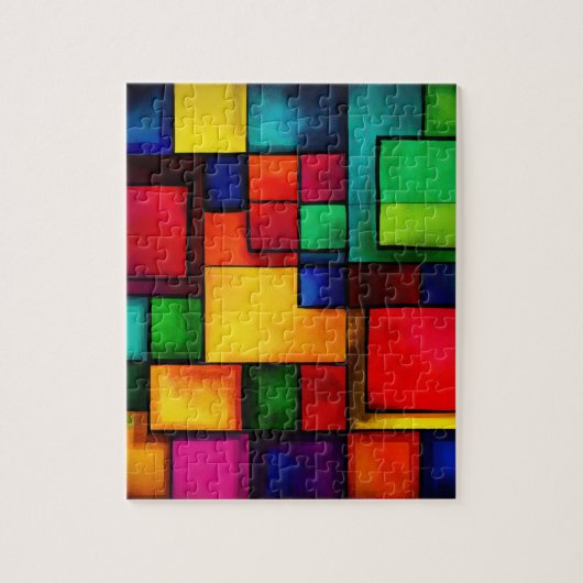 abstracte puzzel legpuzzel (Verticaal)