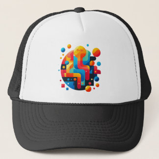 Abstracte puzzel trucker pet