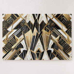 abstracte puzzel van gebroken glas legpuzzel