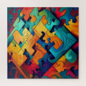 Abstracte Puzzelstukken Legpuzzel (Verticaal)