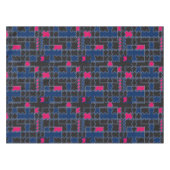 Abstracte puzzelstukonderdelen patchwerkgeometrie tafelkleed (Voorkant (Horizontaal))