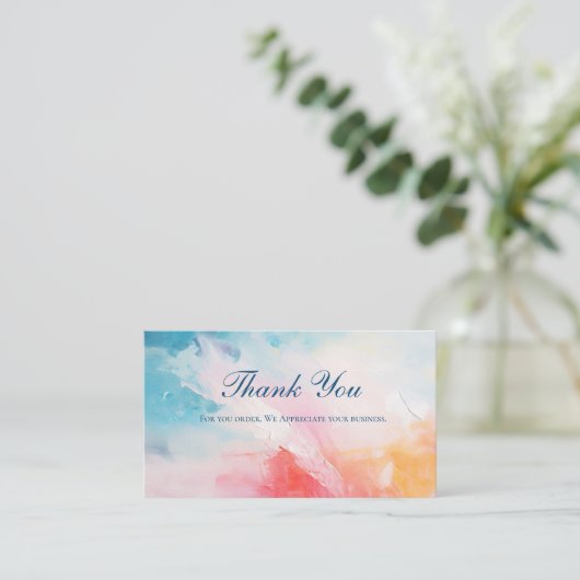 Abstracte QR-code Zakelijk Dank u kaarten (Staand voorkant)