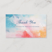 Abstracte QR-code Zakelijk Dank u kaarten (Voorkant)