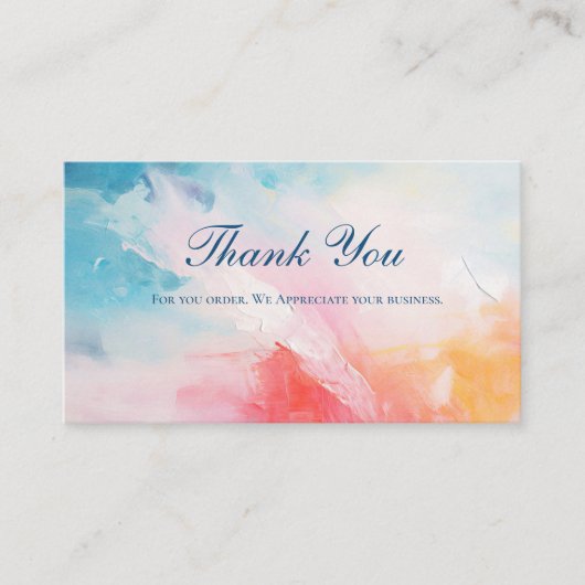 Abstracte QR-code Zakelijk Dank u kaarten (Voorkant)