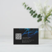 Abstracte QR-codenetwerken sociale media Modern Bu Visitekaartje (Staand voorkant)