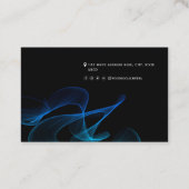 Abstracte QR-codenetwerken sociale media Modern Bu Visitekaartje (Achterkant)