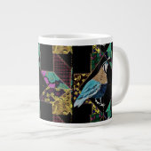 Abstracte Quail Coffee Cup Grote Koffiekop (Voorkant rechts)
