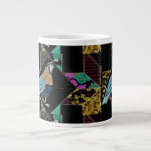 Abstracte Quail Coffee Cup Grote Koffiekop (Voorkant)
