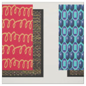 Abstracte Quiltpatroonvierkanten Stof (Swatch)