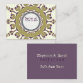 Abstracte Quirky Tulp Cirkelplaatkaart Plaatskaartje (Voorkant / Achterkant)