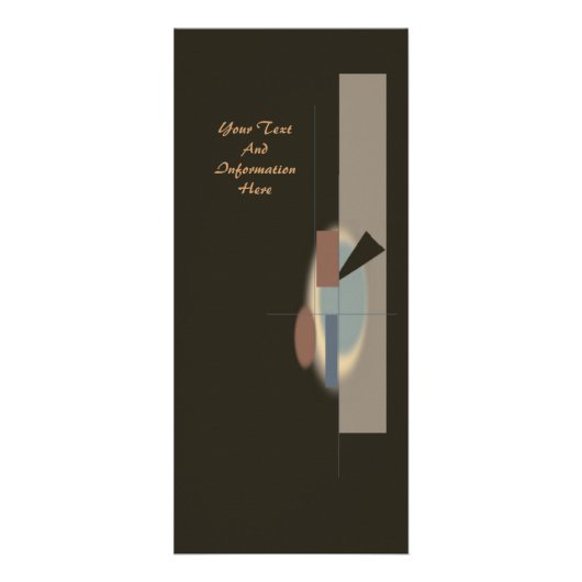 Abstracte rackKaart Reclamekaart (Voorkant)