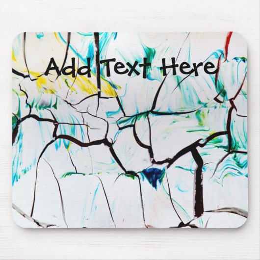 Abstracte racks in groen geel blauw muismat (Voorkant)