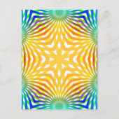 Abstracte radiale lijnen: briefkaart (Voorkant)