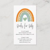 Abstracte Rainbow Baby Boy Boeken voor Baby Informatiekaartje (Voorkant)