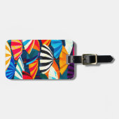 Abstracte Rainbow Beach Paraplu Bagagelabel (Voorkant horizontaal)