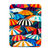 Abstracte Rainbow Beach Paraplu Magneet (Verticaal)